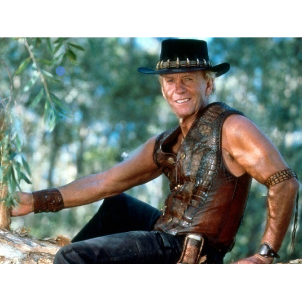 Crocodile Dundee Paul Hogan Brown Leather Vest America Suits Buy Now